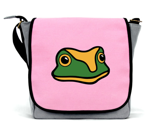 Pink Frog Messenger Bag