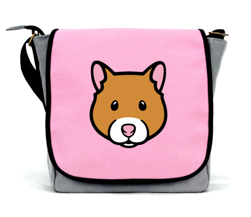 Pink Hamster Messenger Bag