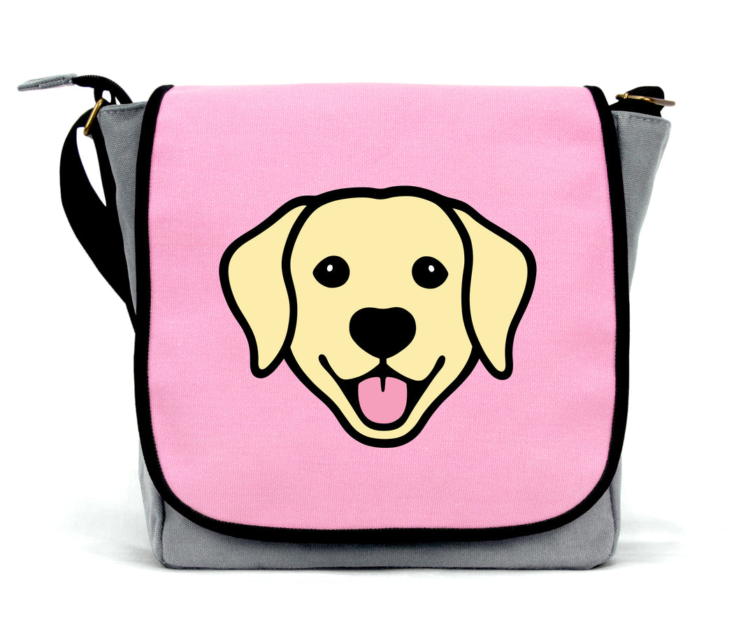 Pink Labrador Messenger Bag