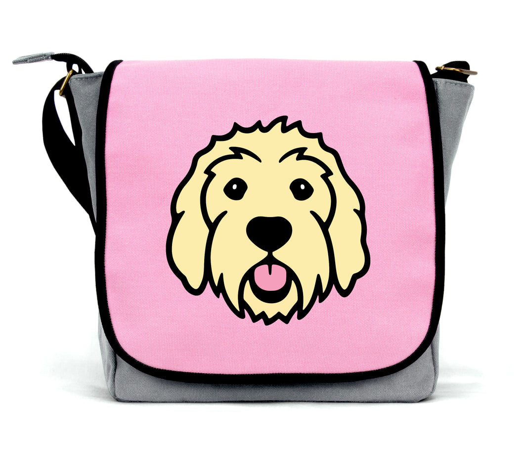 Pink Labradoodle Messenger Bag