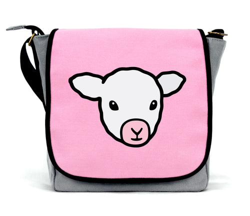 Pink Lamb Messenger Bag