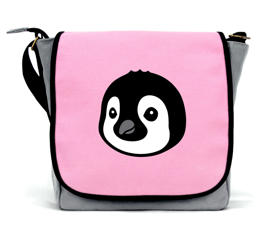 Pink Penguin Messenger Bag