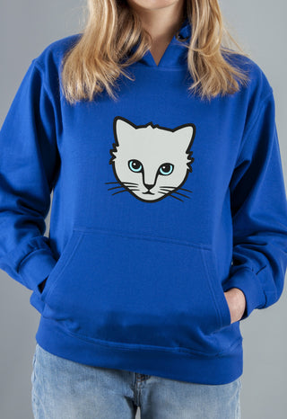 blue cat hoodie