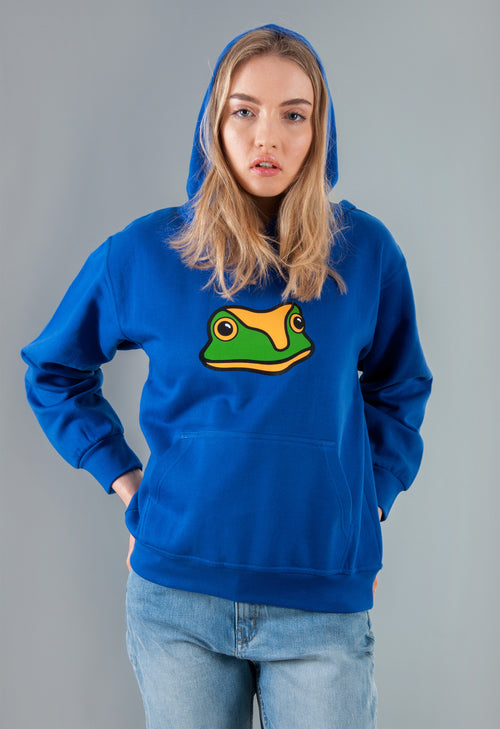 blue frog hoodie