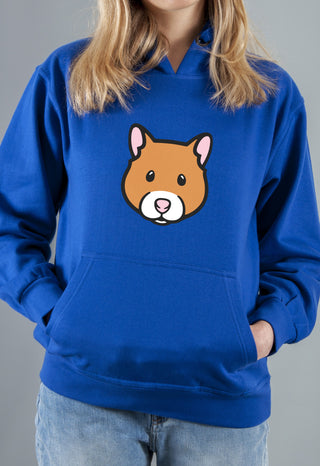 blue hamster hoodie