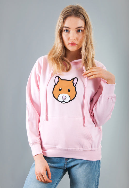 pink hamster hoodie