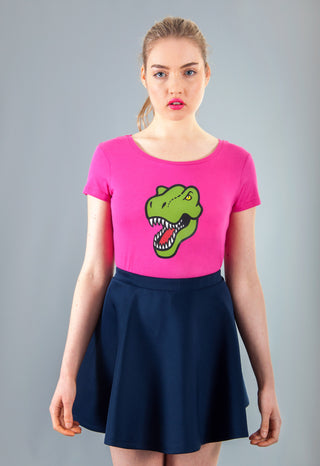 pink dinosaur T-shirt