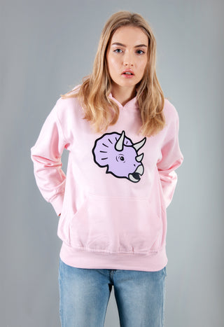 pink triceratops hoodie